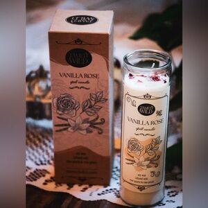 Tamed Wild Vanilla Rose Pillar Scented Soy Candle